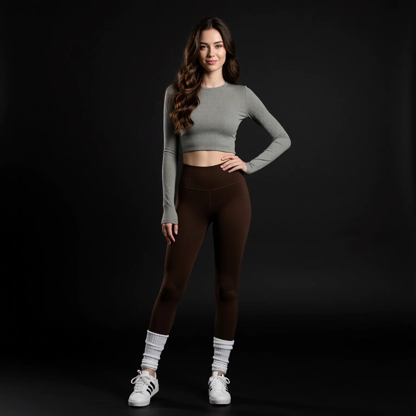 High-waisted butt-lifting leggings