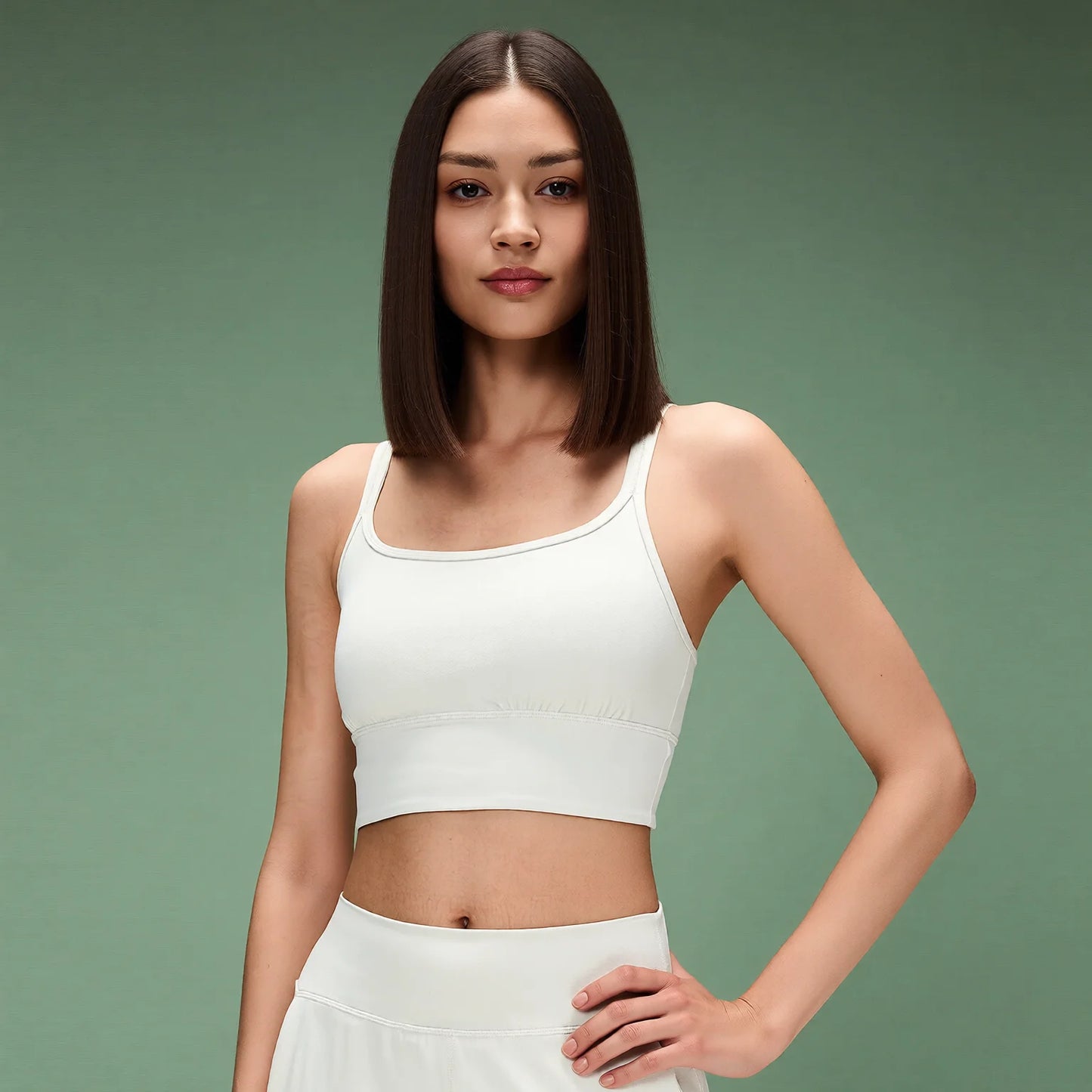 Cross Back Supportive Sports Bra - Strappy Backless Design