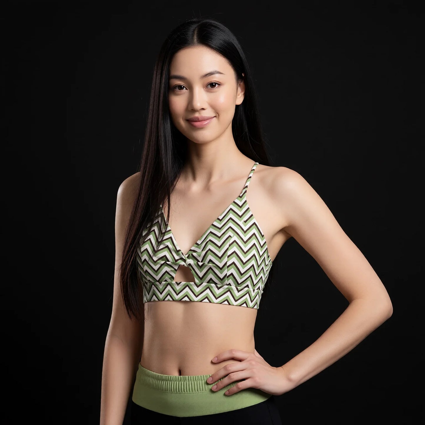 Thin Strap High Elastic Sports Bra for Yoga Fitness & Outdoor Activity