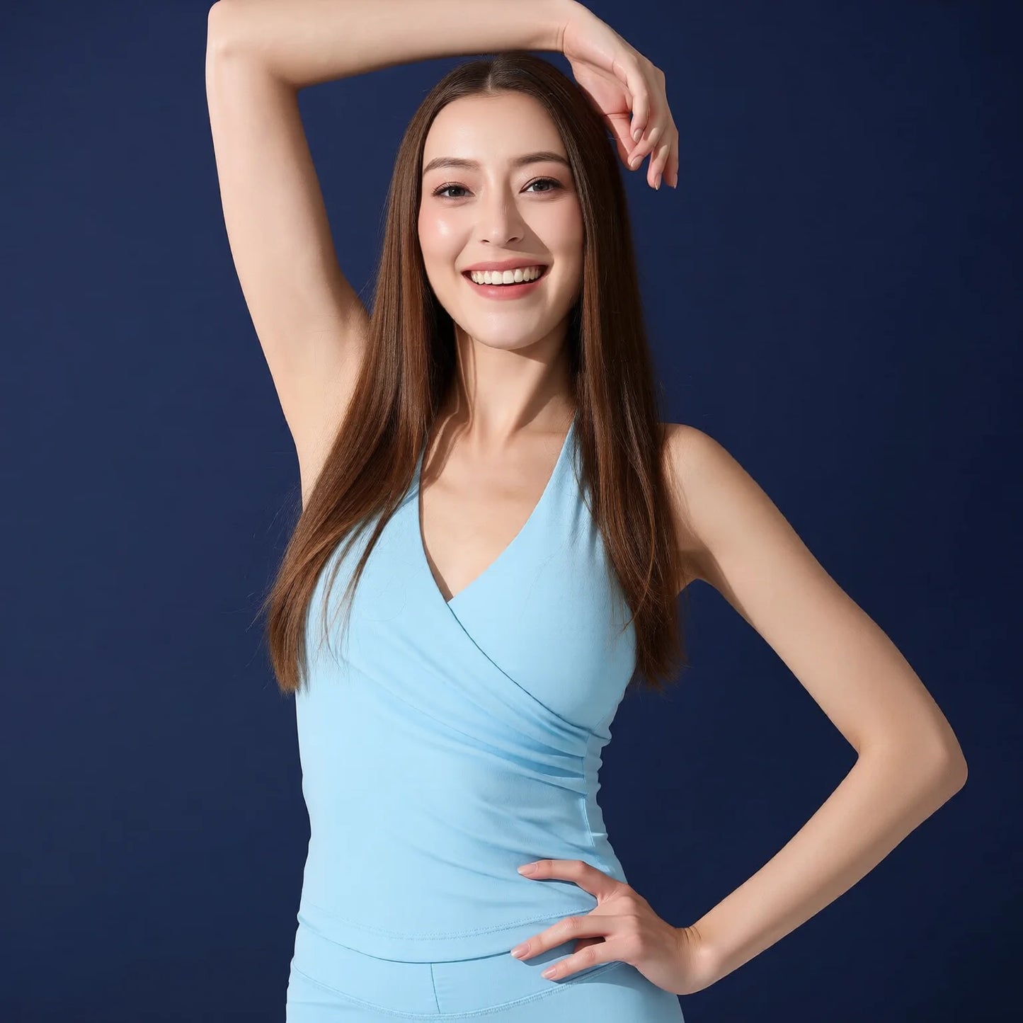 V-Cut Seamless Yoga Vest - Breathable & Naked Feel Innerwear