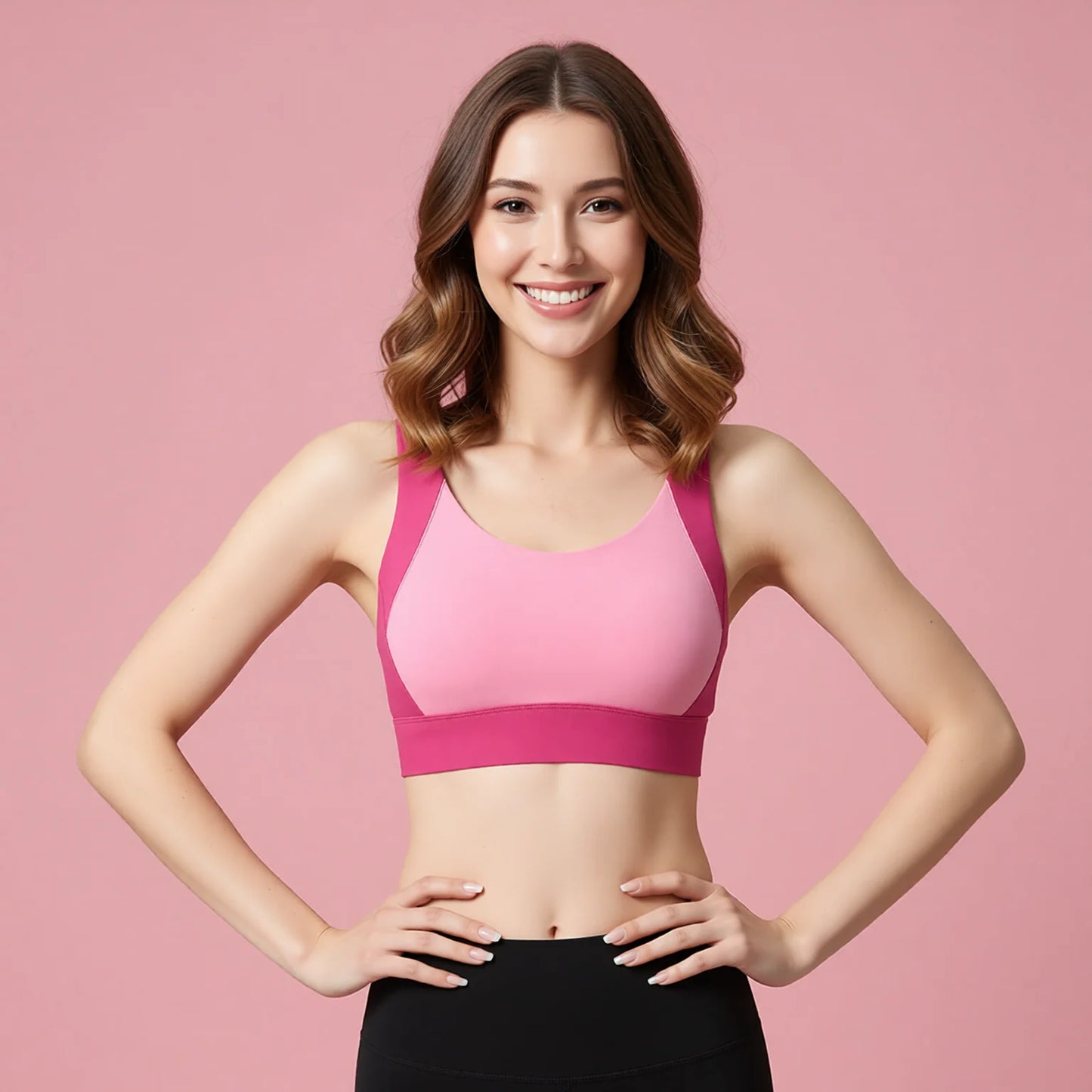 High-impact beauty back sports bra for women