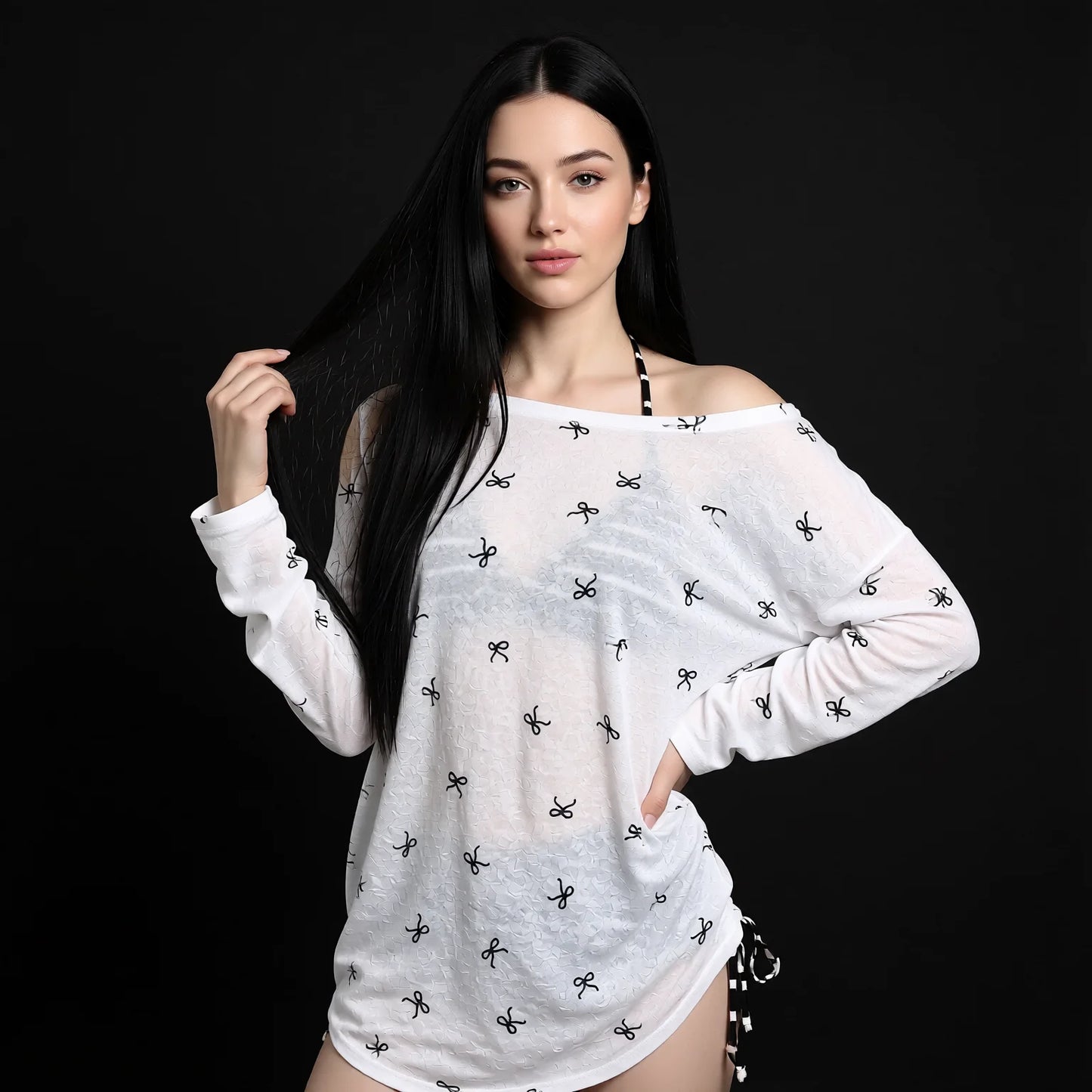 Bikini Set with Tie-Skirt Cover-Up