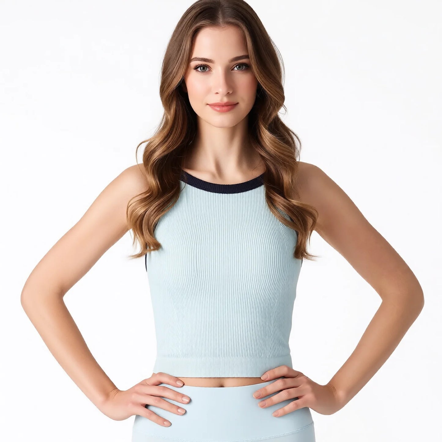 Seamless Strap Sports Vest Padded Gym Yoga Bra