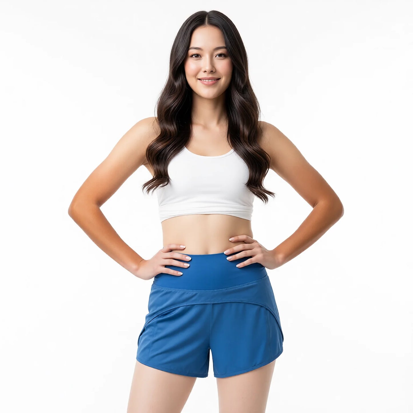 Women's Running Shorts with Phone Pocket Anti-Chafing Liner