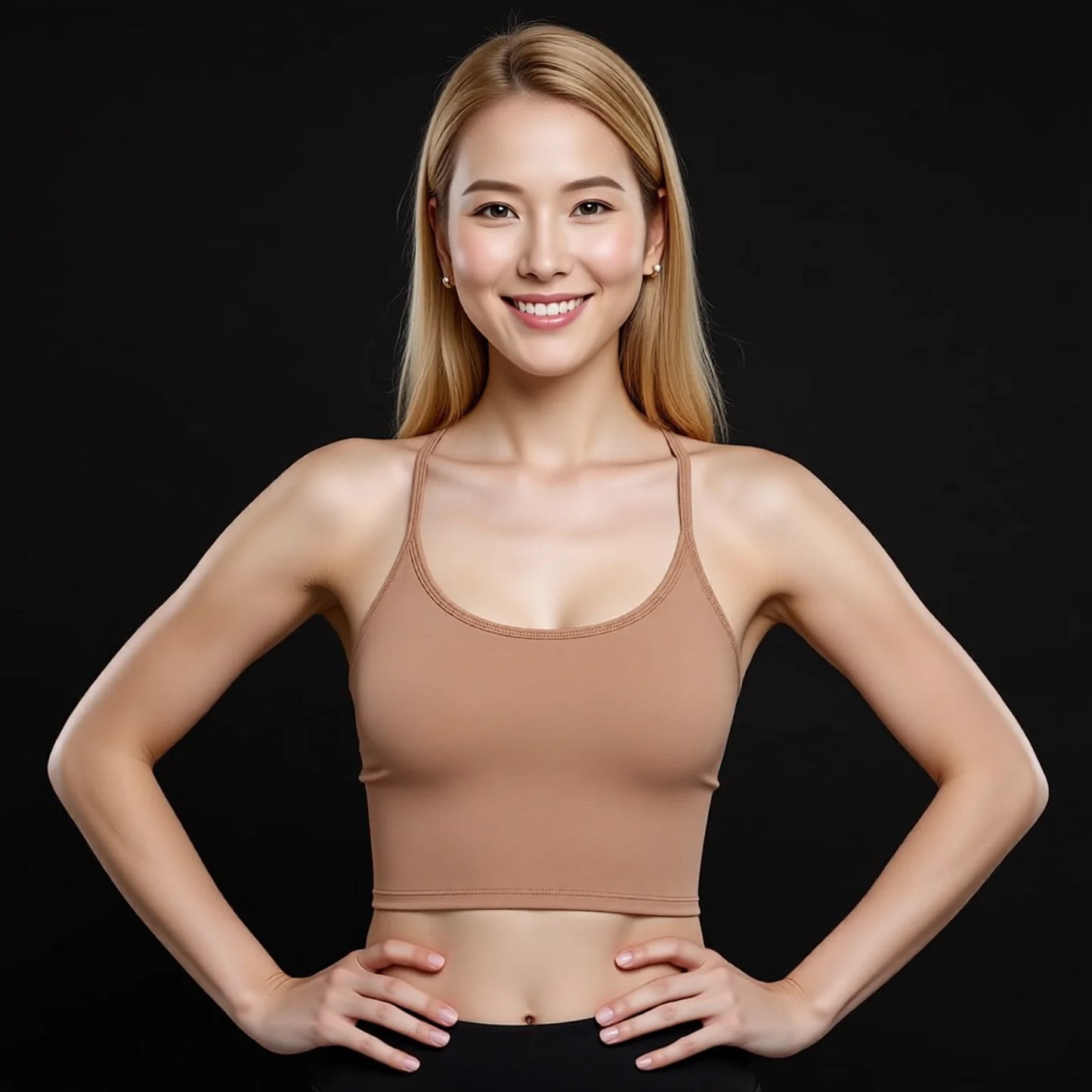 Crisscross Strappy Crop Sports Bra