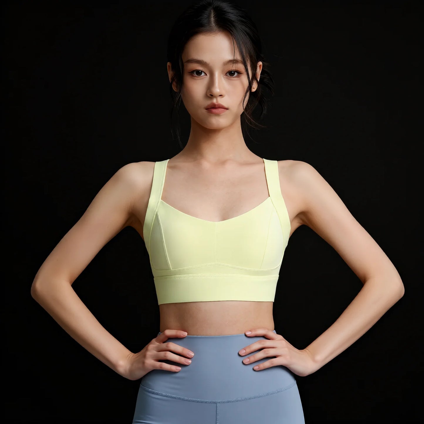 Crisscross Back Sports Bra - Shockproof Support Bra for Yoga & Gym