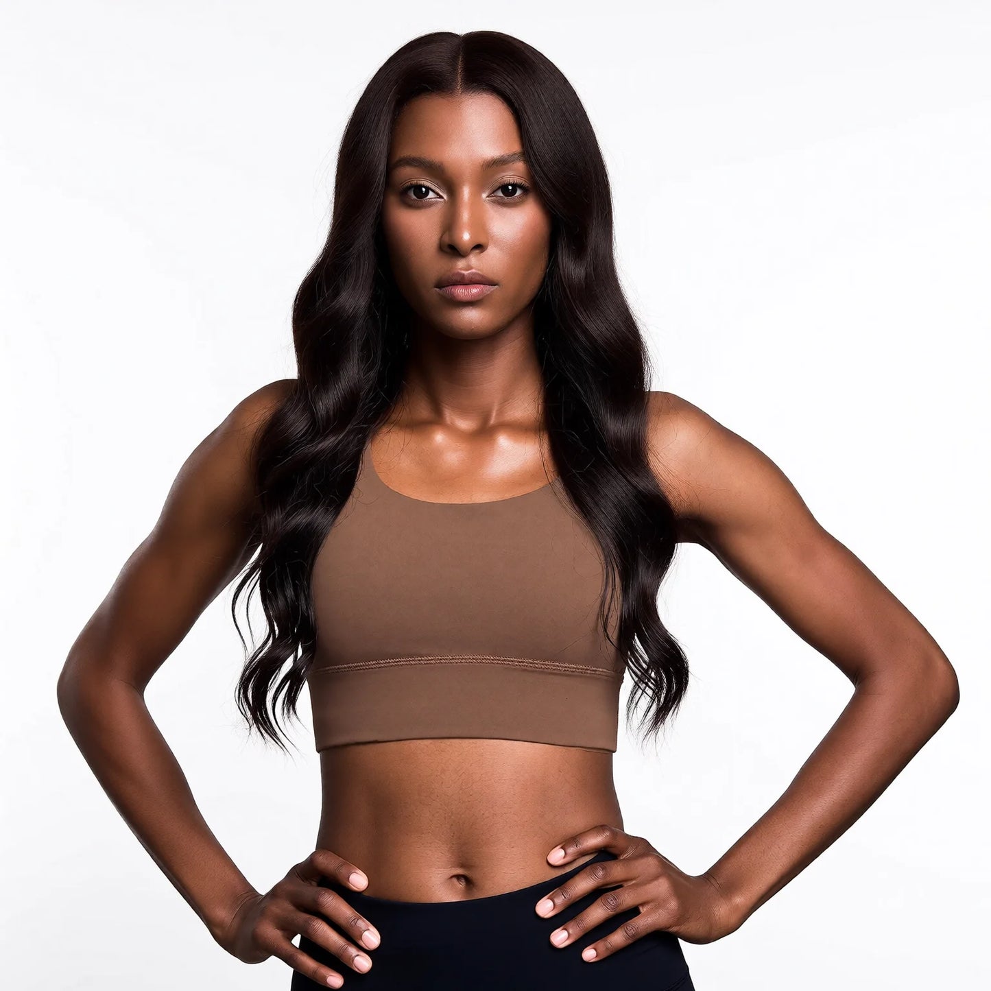 High-Intensity Supportive Crossover Back Yoga Bra