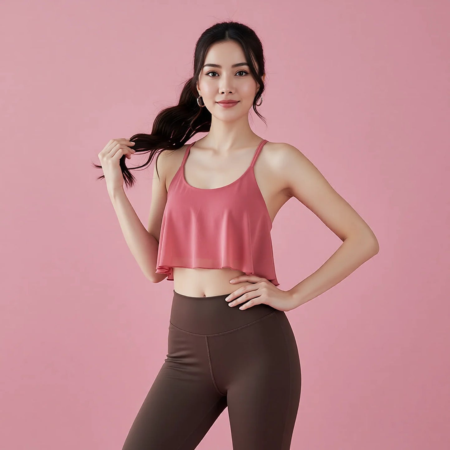 Cloud Mesh Sports Bra with Built-in Support