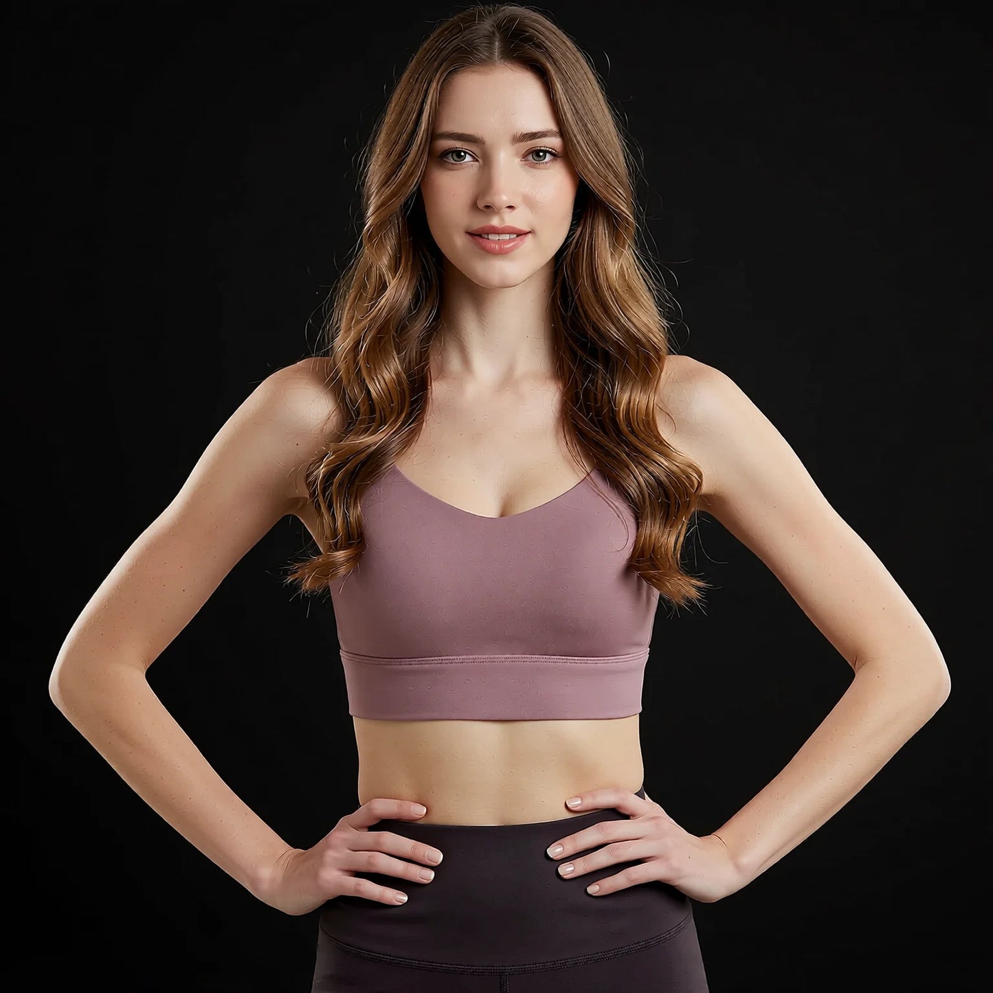 High Intensity Sports Bra - Supportive Racerback Yoga Top