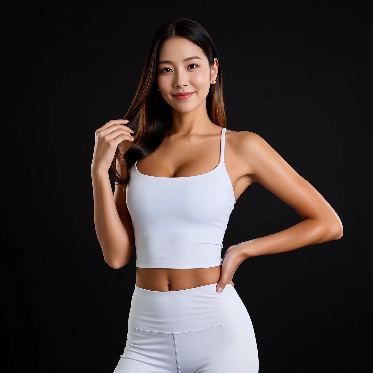 Crossback Cami Yoga Sports Bra - Ultra Soft Matte Fabric