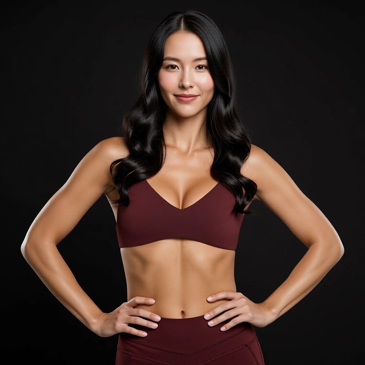 Fine Strap Backless Sports Bra with Adjustable Straps