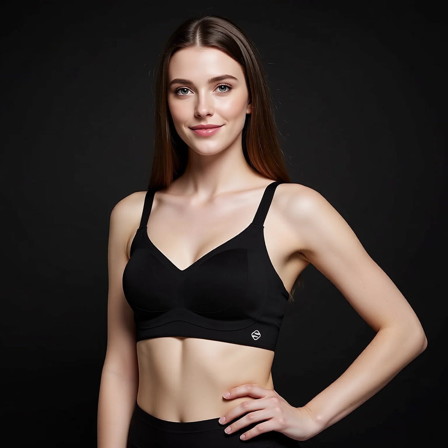 Frameless Jelly Cup Bra with Side Gather Support