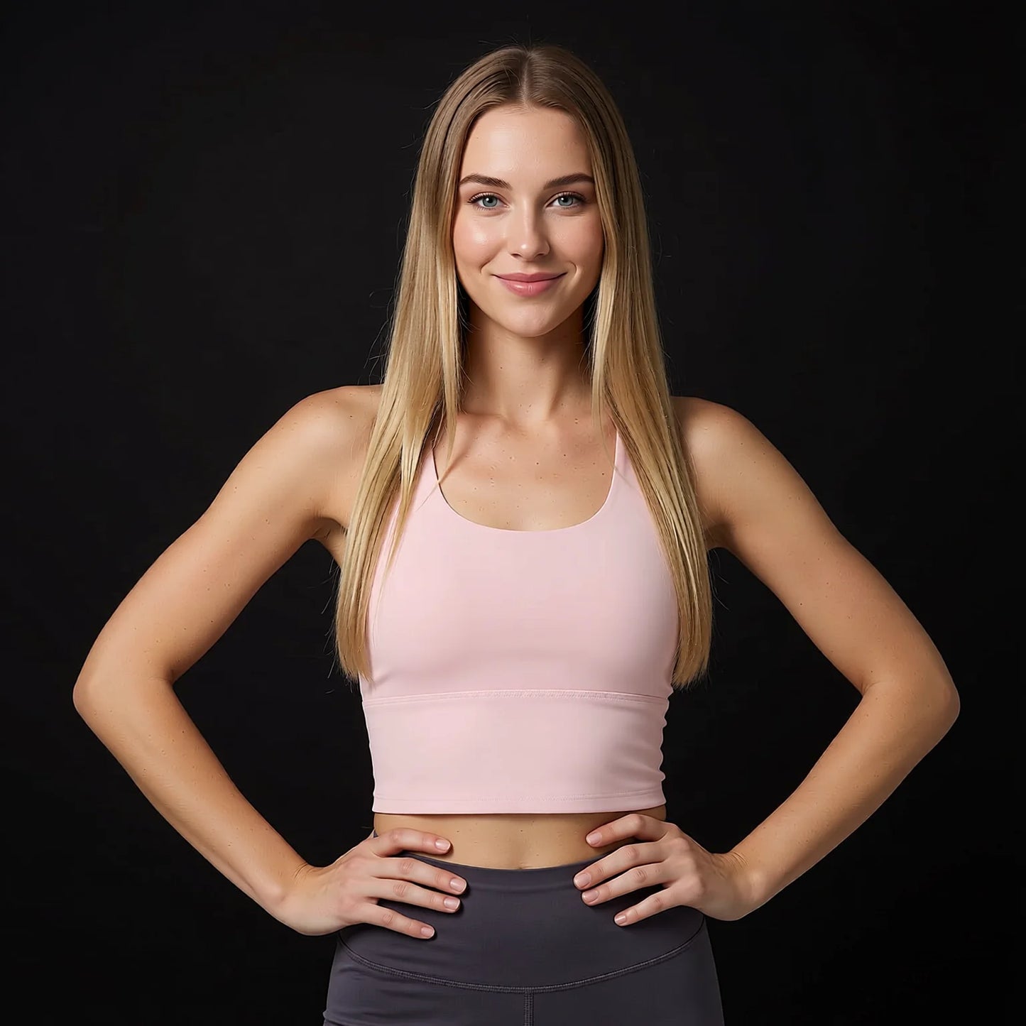Breathable High-Elastic Yoga Camisole Fixed Cup Sports Bra