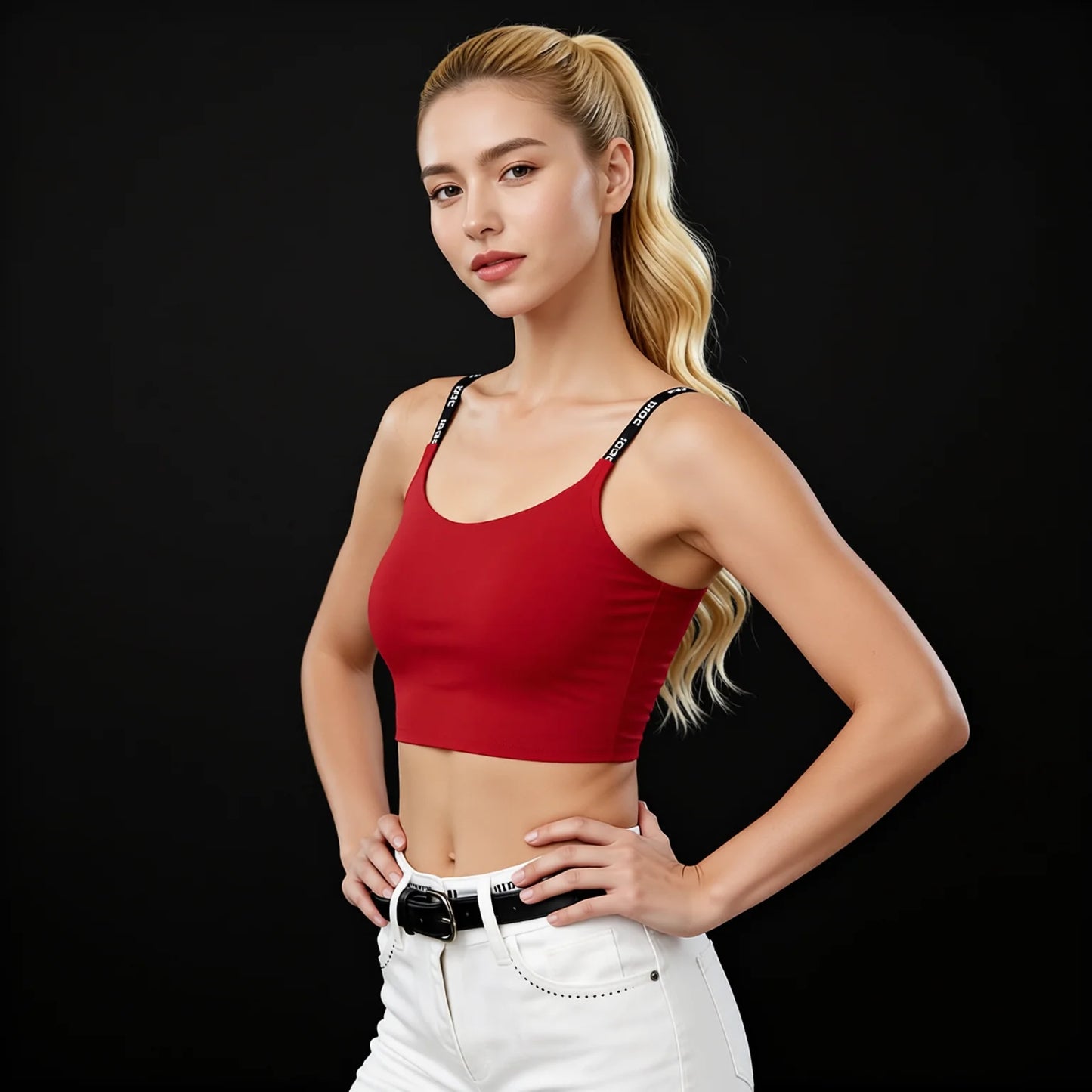 Seamless Invisible Yoga Sports Bra One-Piece Support