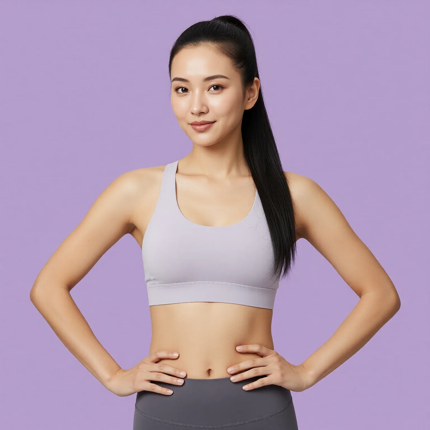 High-Intensity Running Sports Bra - Anti-Vibration Pull-Through Support Bra
