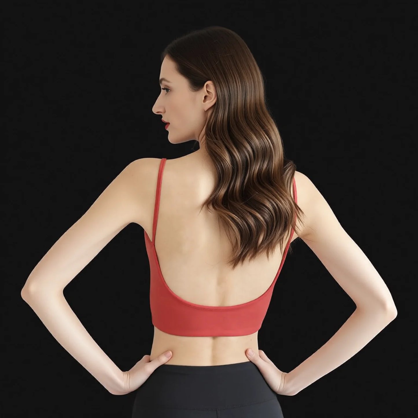U-Shape Cut Sports Bra - Invisible Wireless Crop Top