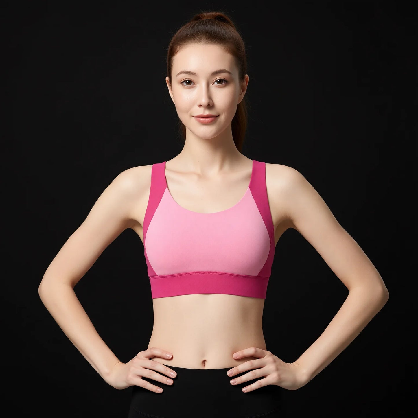Sports Bra Single Shoulder Fixed Cup Multi-Colour Fast Dry Sweat Proof Fitness Running Yoga Sports Bra