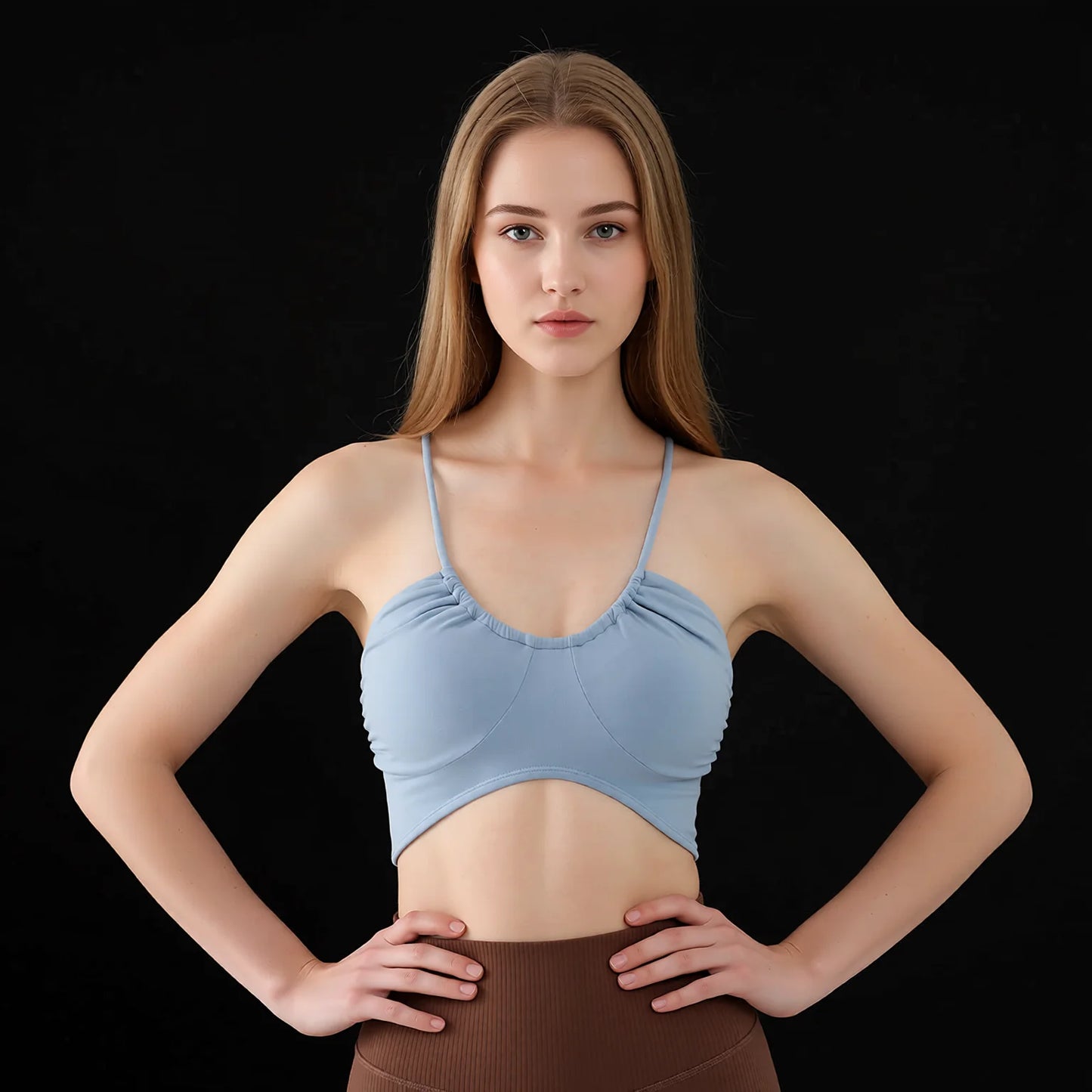 Criss Cross Back Seamless Yoga Bra