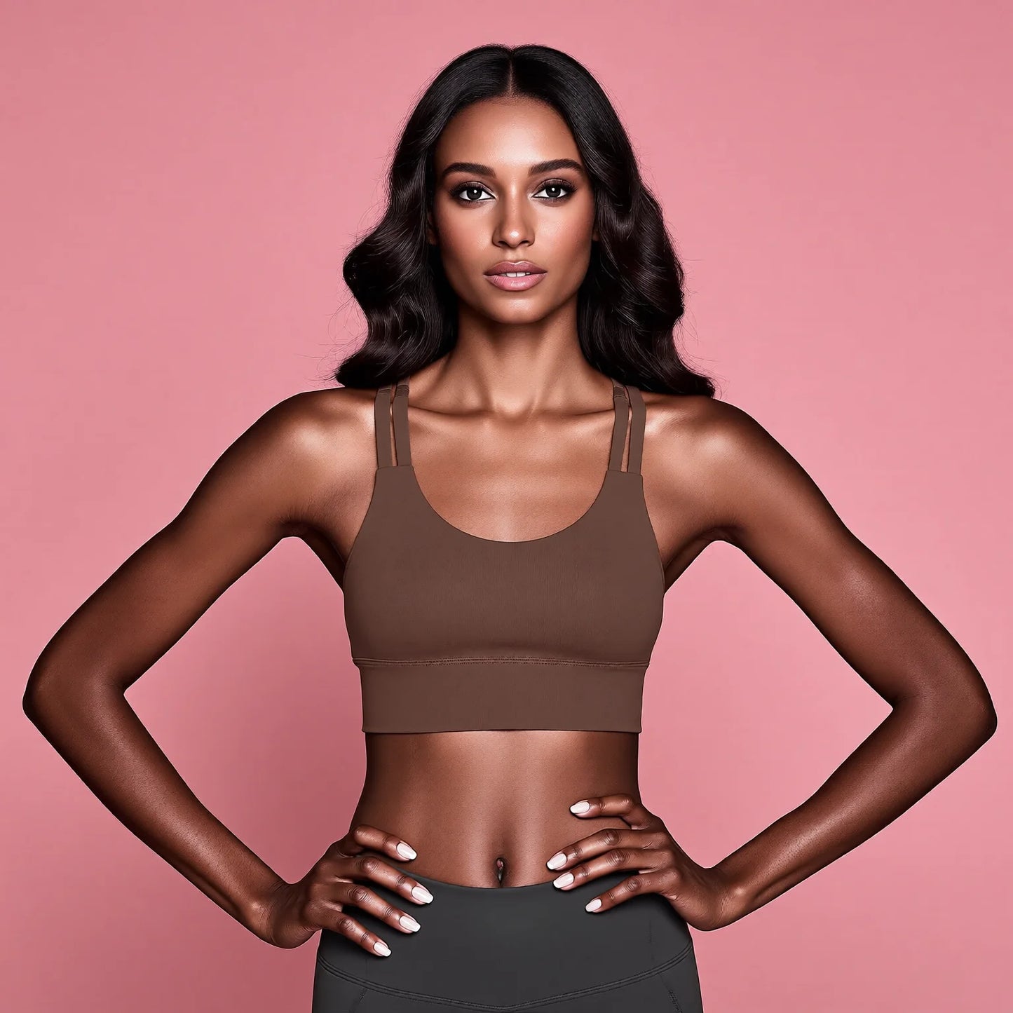 Summer Naked-Sense Cross-Back High-Intensity Yoga Bra