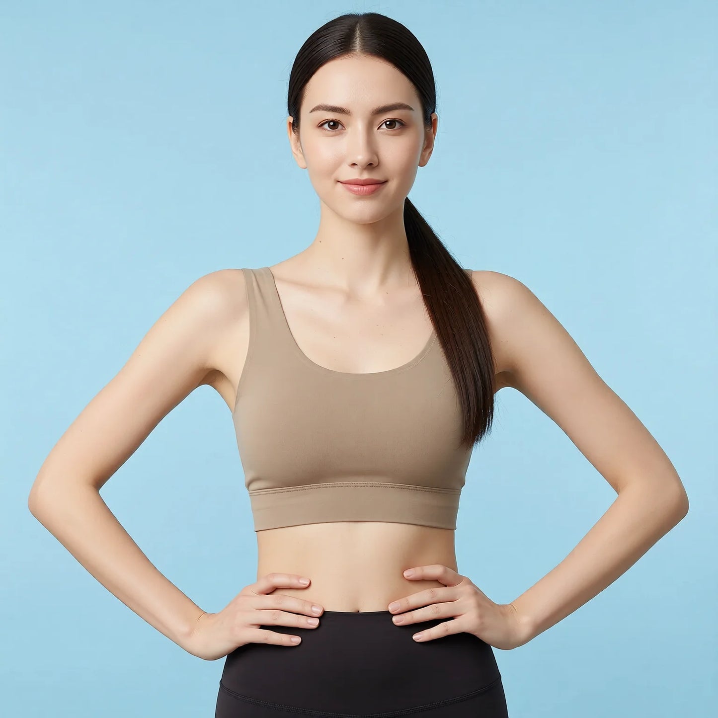 U Back Yoga Top with Built-in Pads
