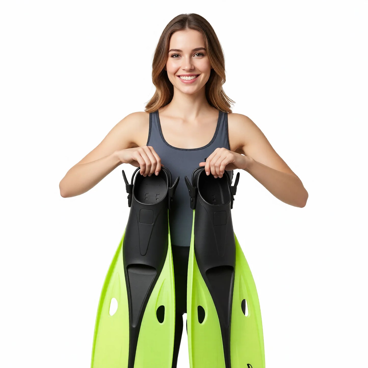 Soft Rubber Adult Swim Fin for Free Diving & Swimming