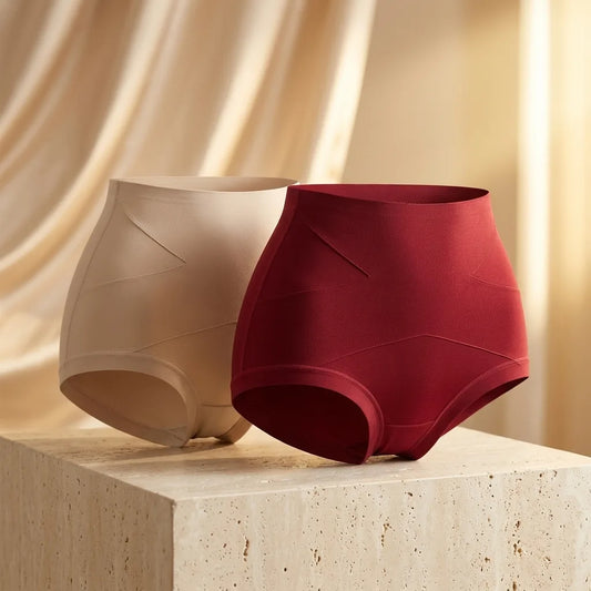 High-Waist X-Bandage Tummy Control Seamless Shapewear Panties