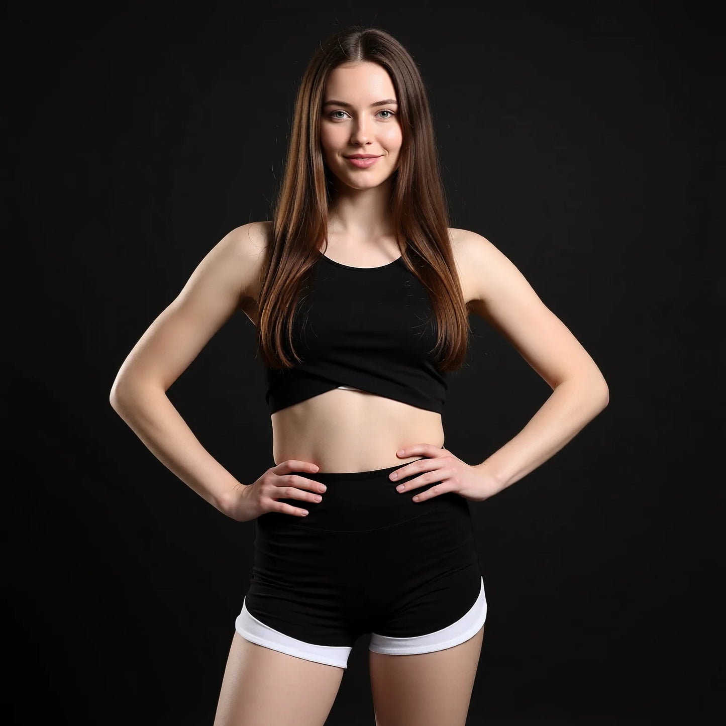Summer Peach High-Waist Active Shorts with Butt Lifter & Quick-Dry Fabric