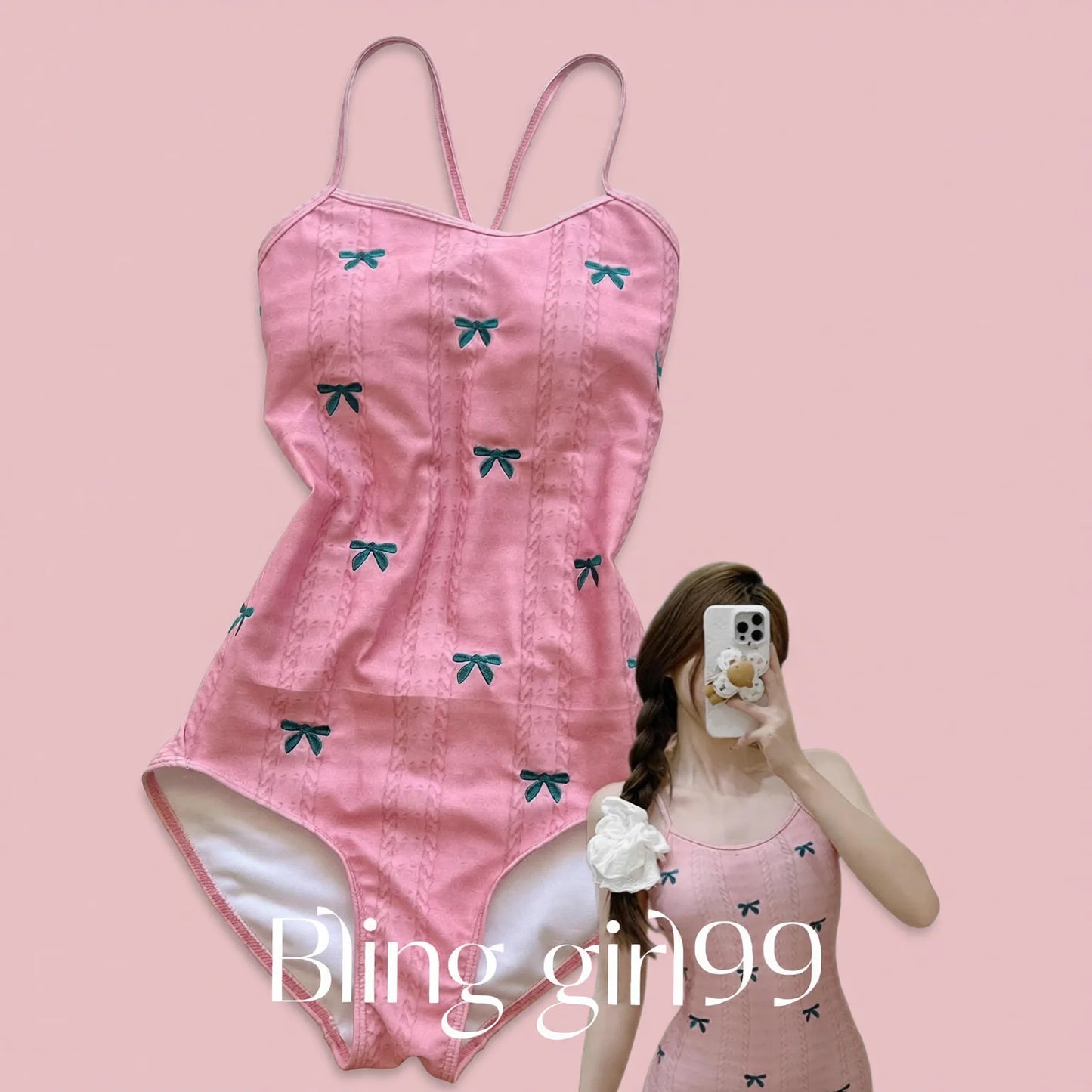 Sweetheart Tie One-Piece Swimsuit