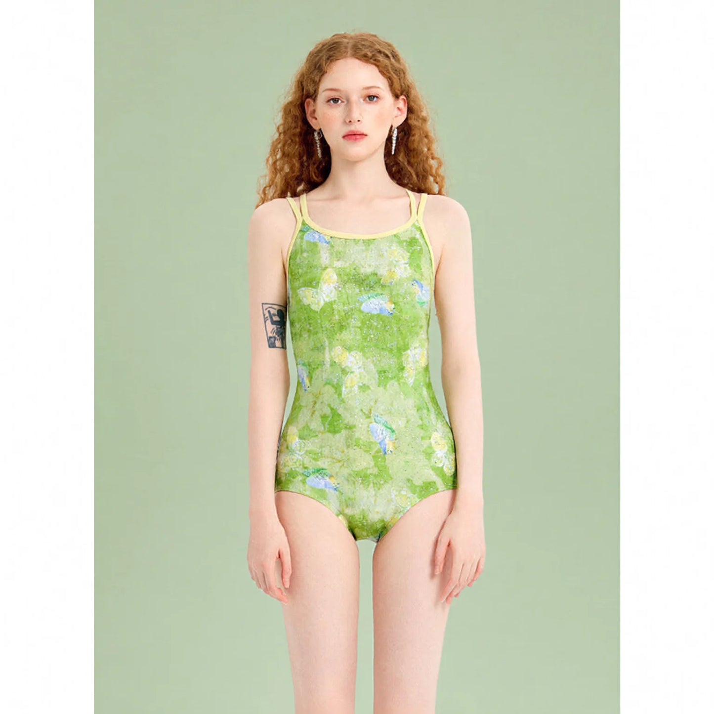triangle one piece swimsuit - high-rise style & sexy racer cut