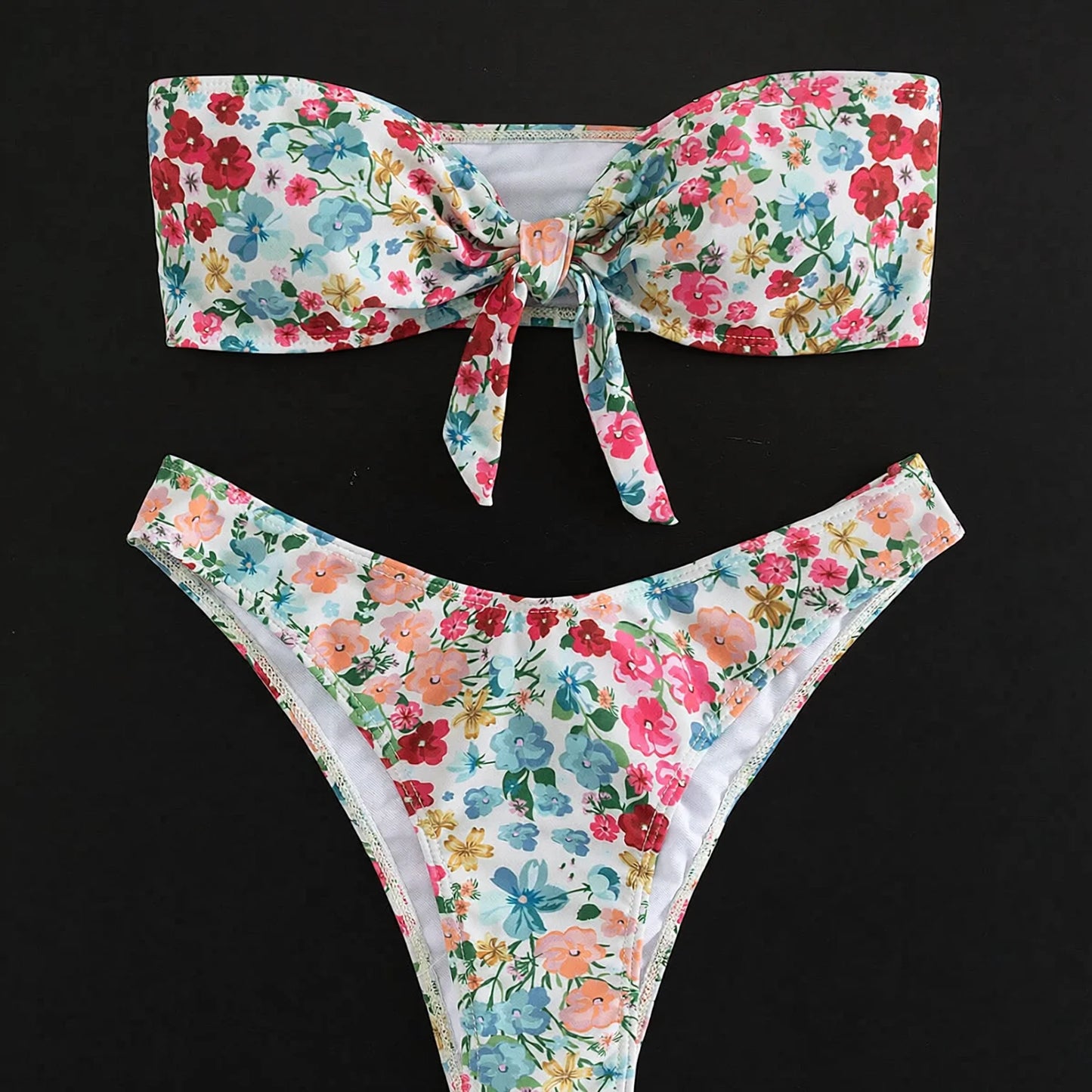 Floral Bow Bikini Set