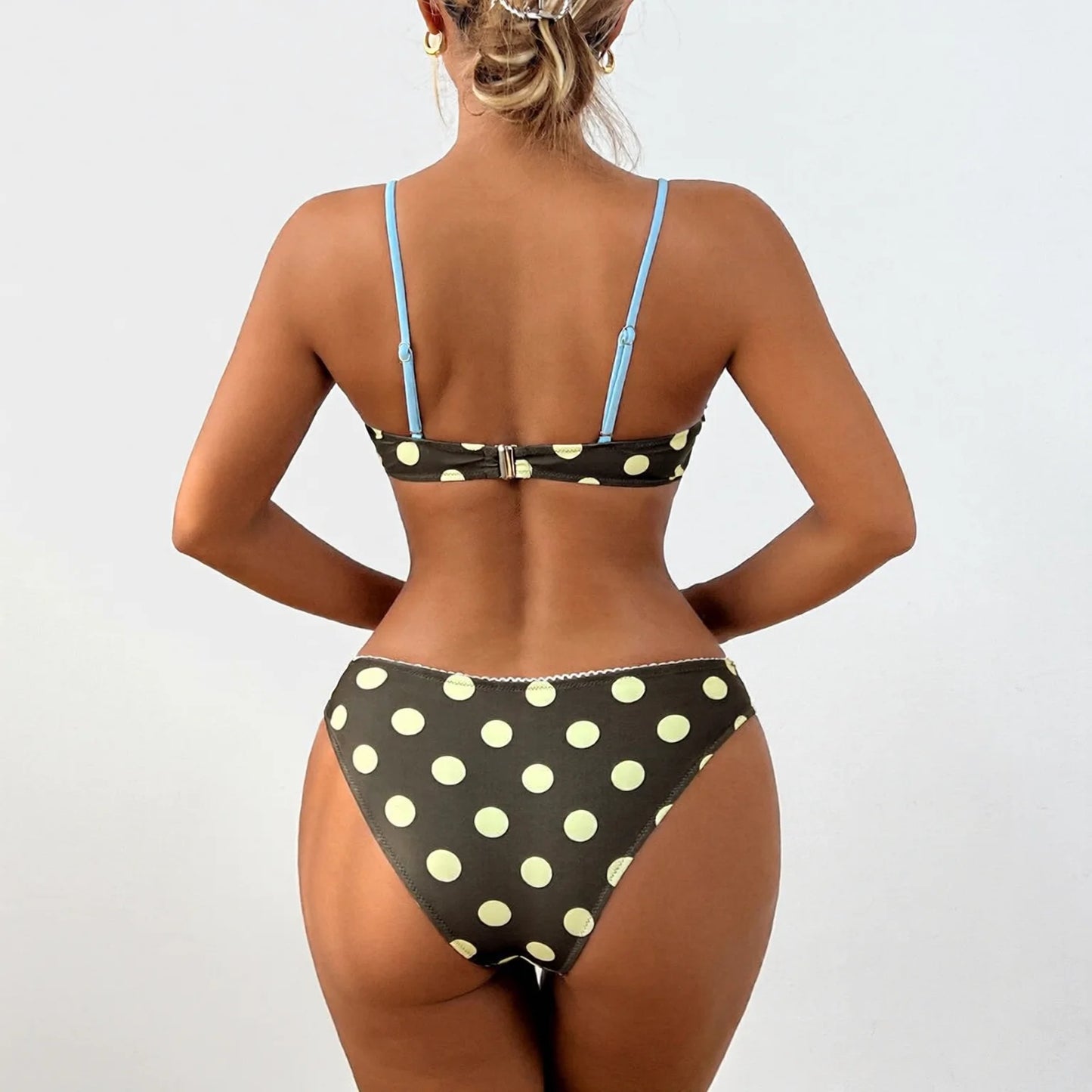 Polka Dot Bikini with Adjustable Straps
