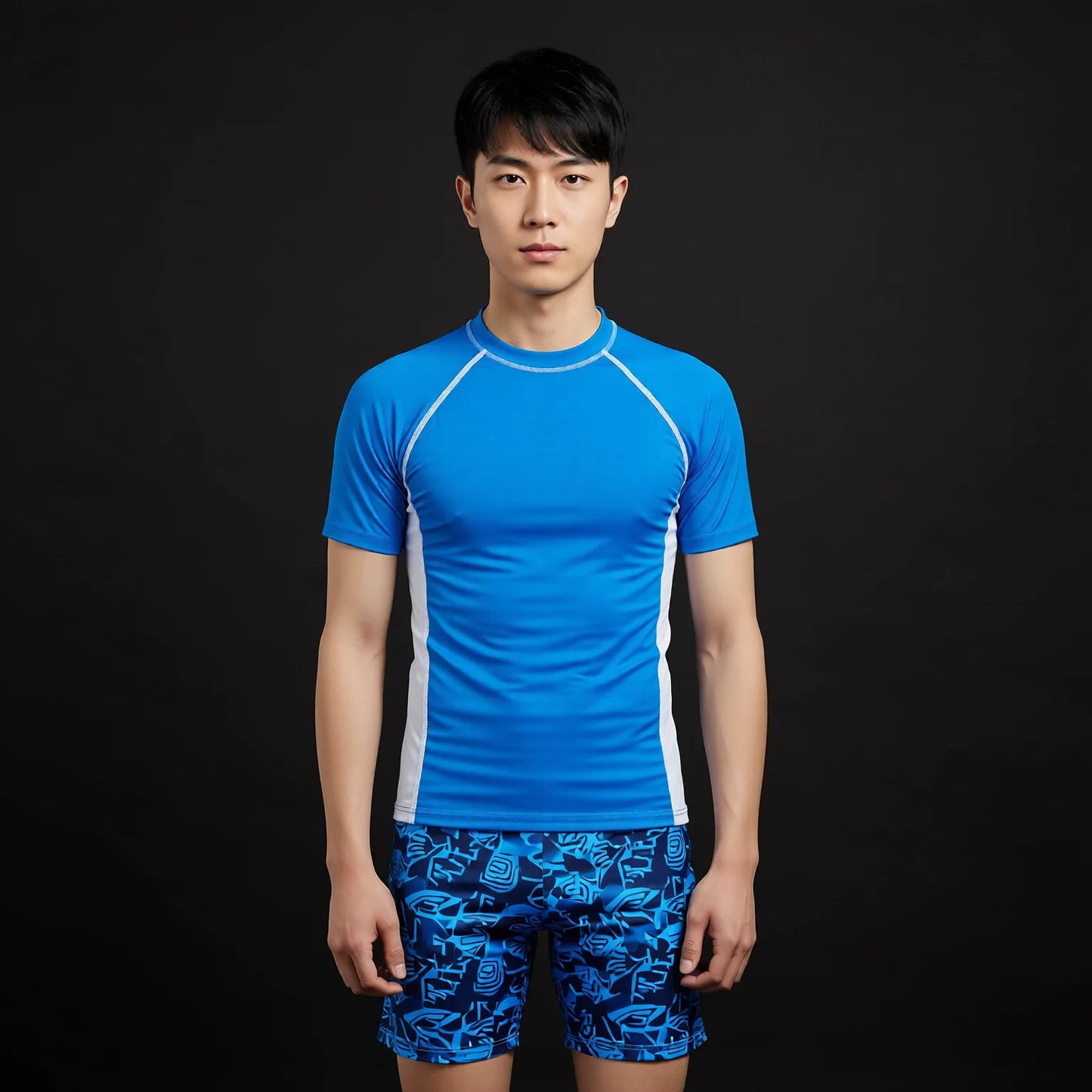 Boys Long Sleeve Rashguard Set - Quick Dry UPF50+ Sun Protection Swimwear