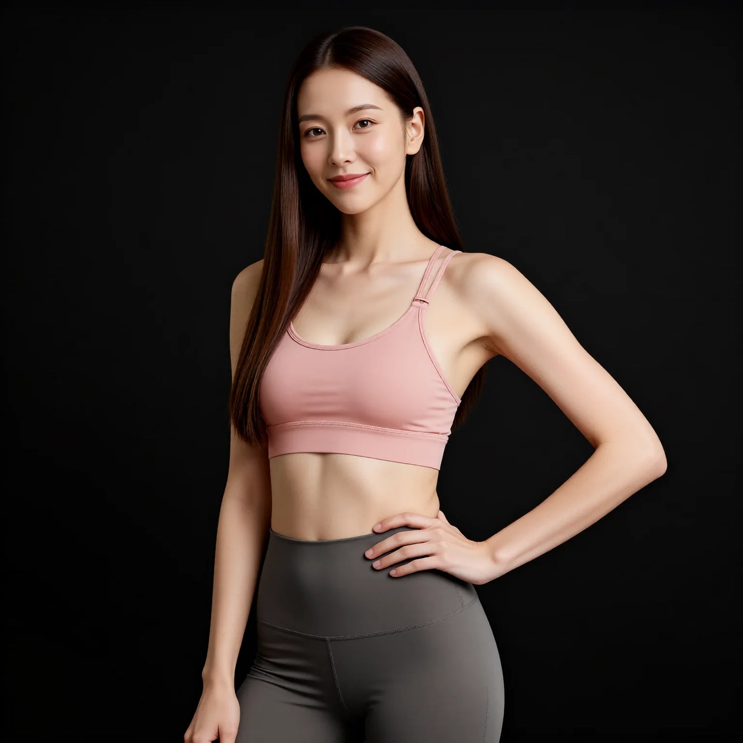 Fixed Cup Sports Bra for Women - Shockproof Support Running Training Fitness Yoga Cross Back Bra