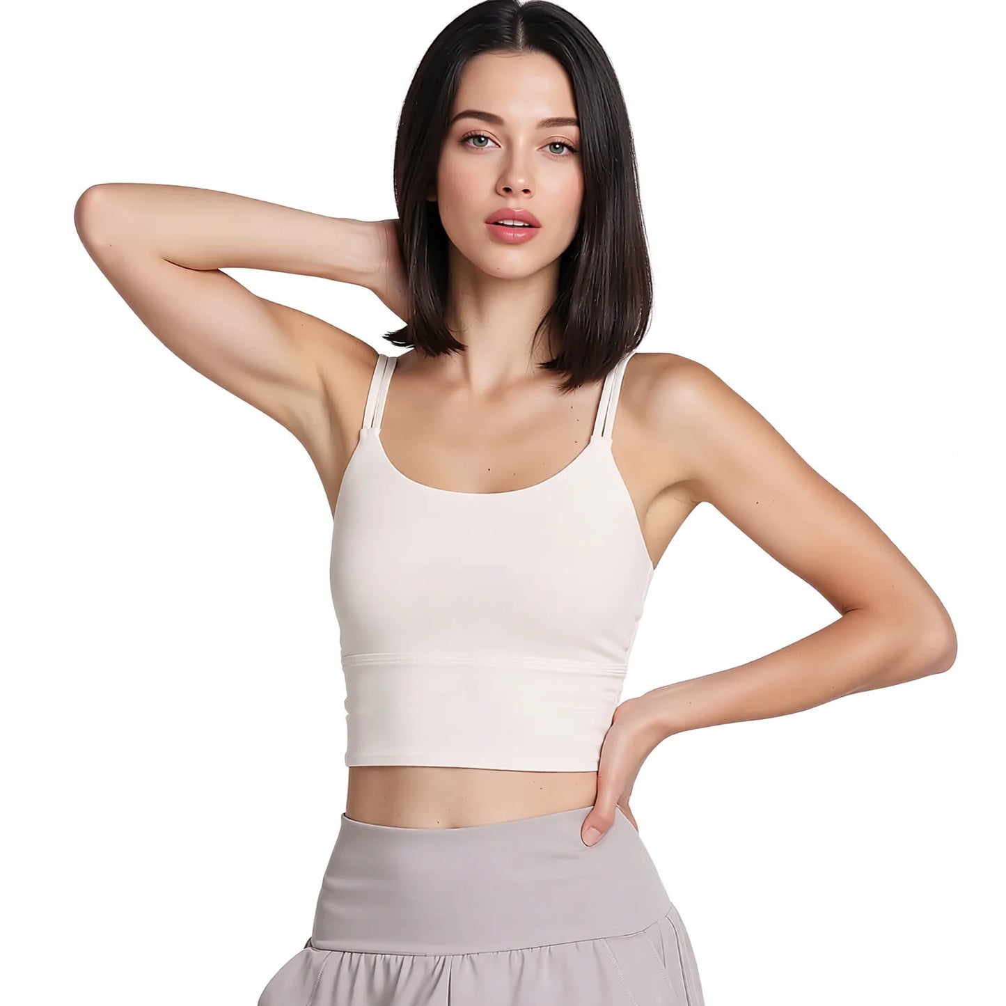 seamless support sports bra for running yoga and pilates