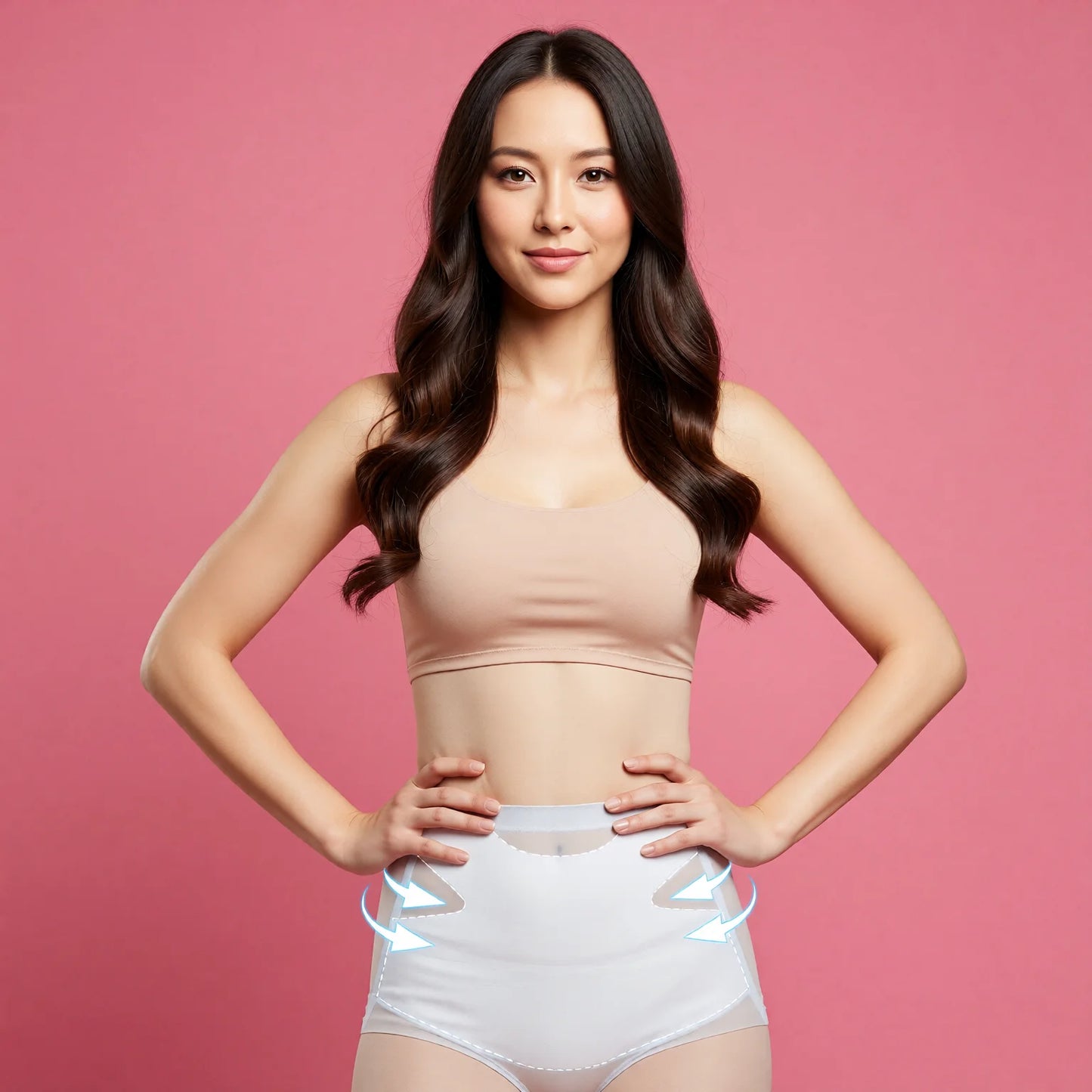 Ultra Thin Ice Silk High Waist Seamless Briefs Tummy Control Shapewear