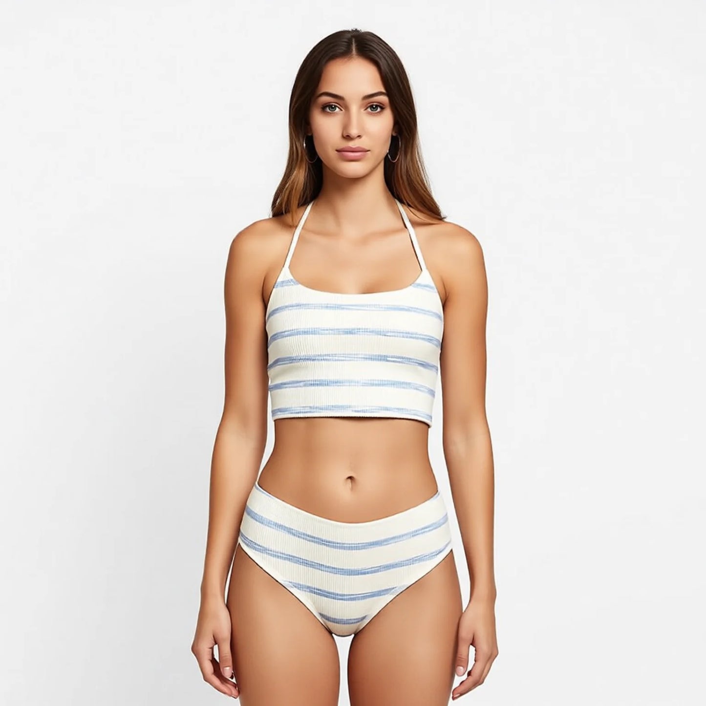 Gentle Striped Halter Bikini Set - EU 36-44 (US XS-XL)