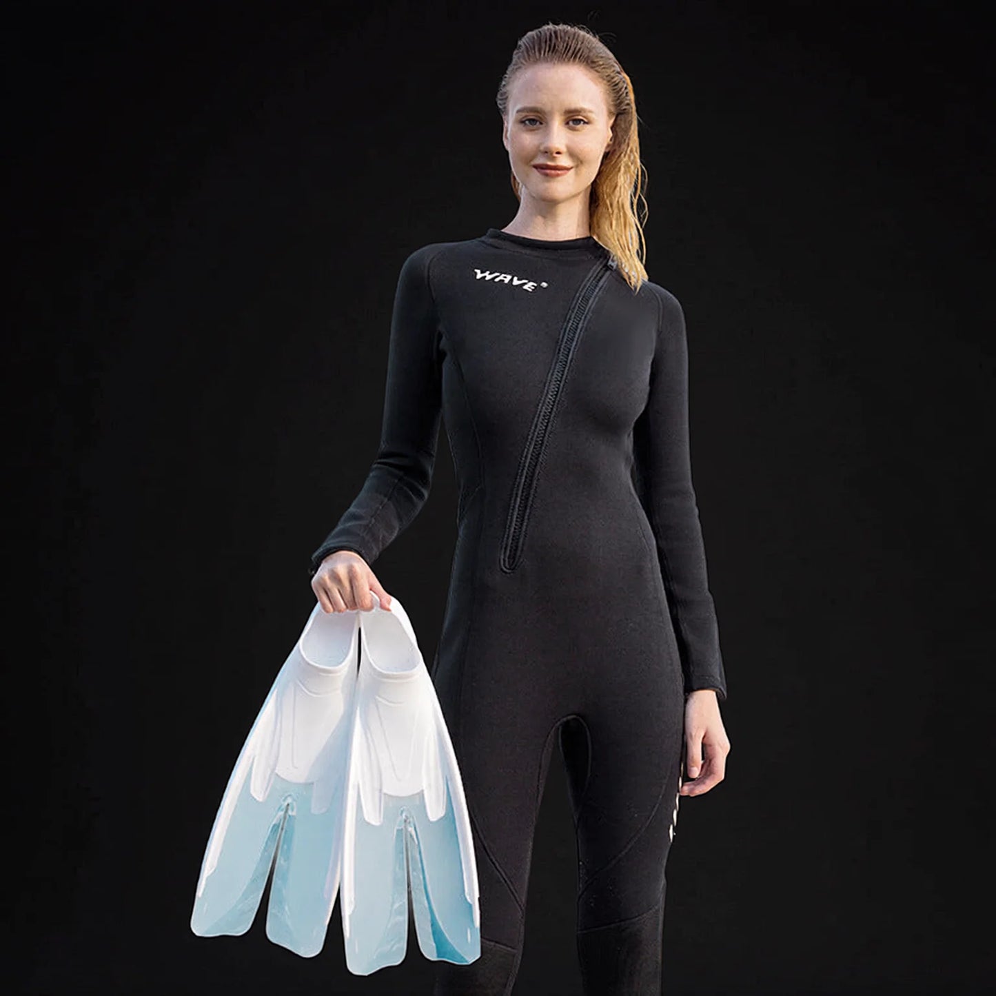 Split Fins for Freediving Swimming Training Lightweight Flexible TPR
