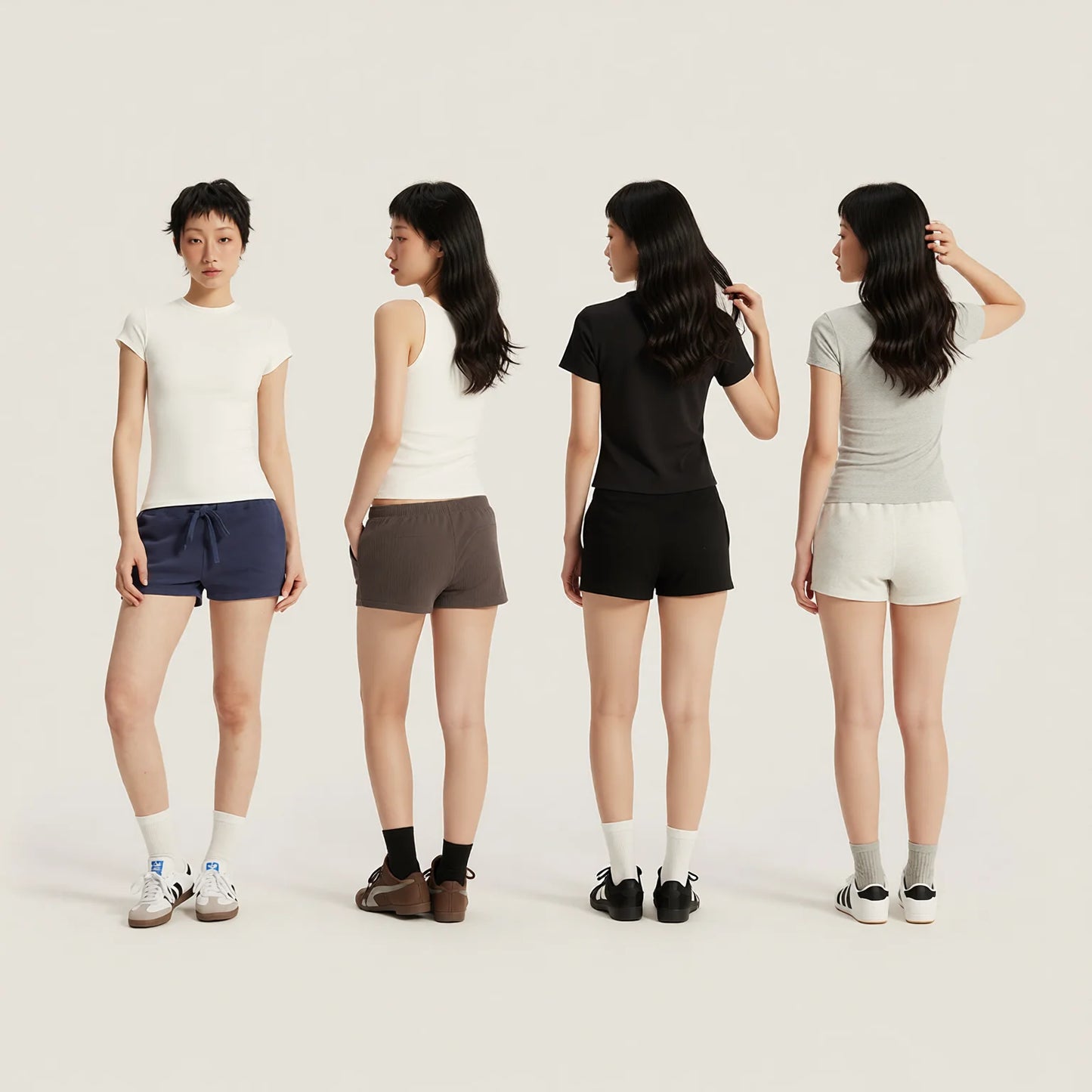 low rise drawstring shorts, cotton lounge shorts, summer active shorts