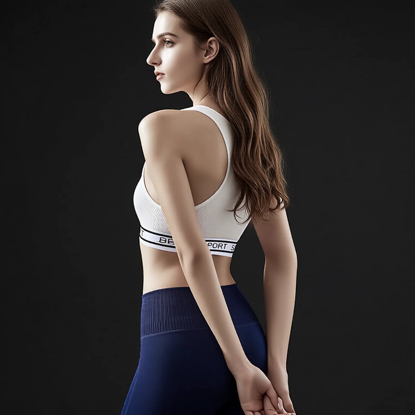 supportive racerback sports bra