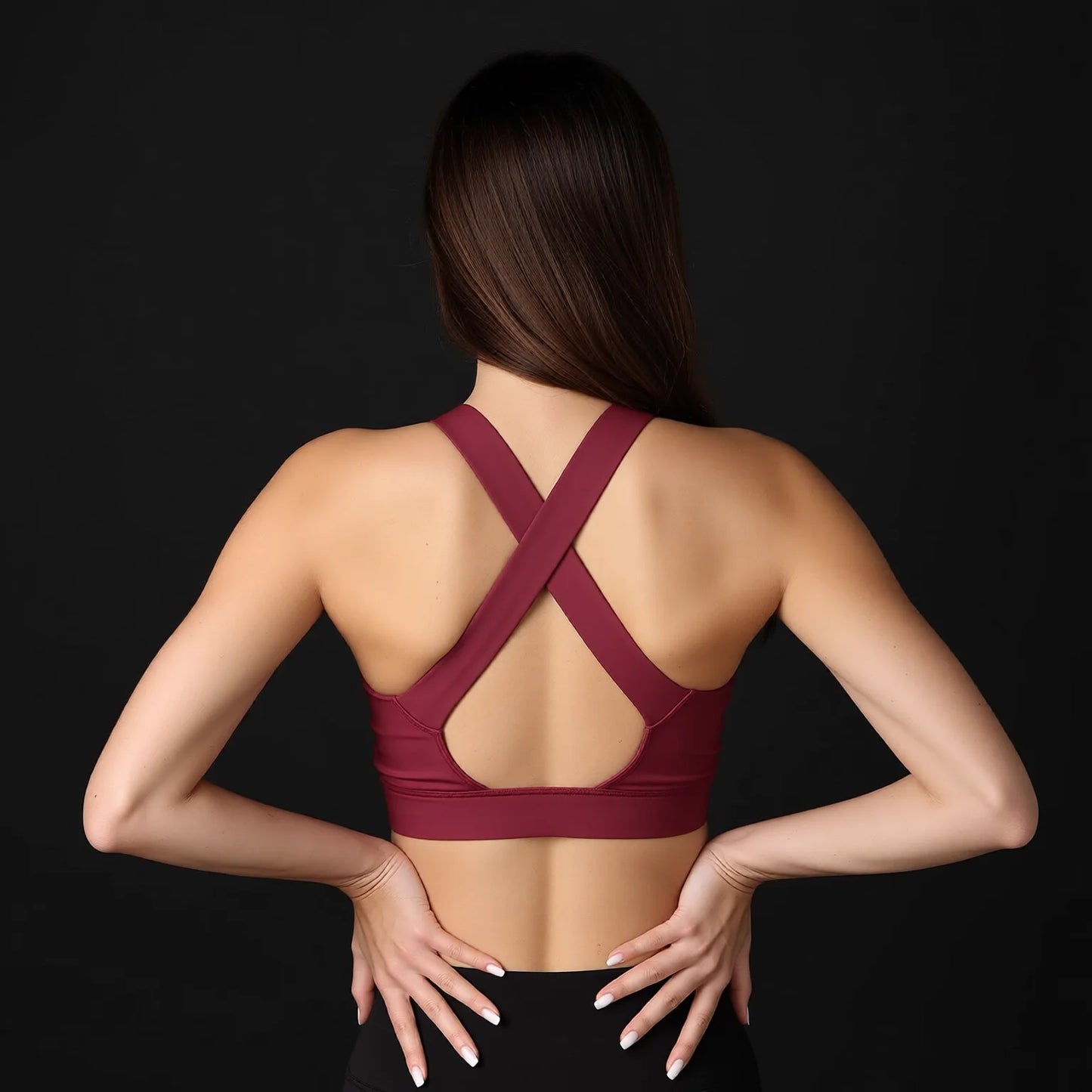 High Impact Cross Strap Sports Bra