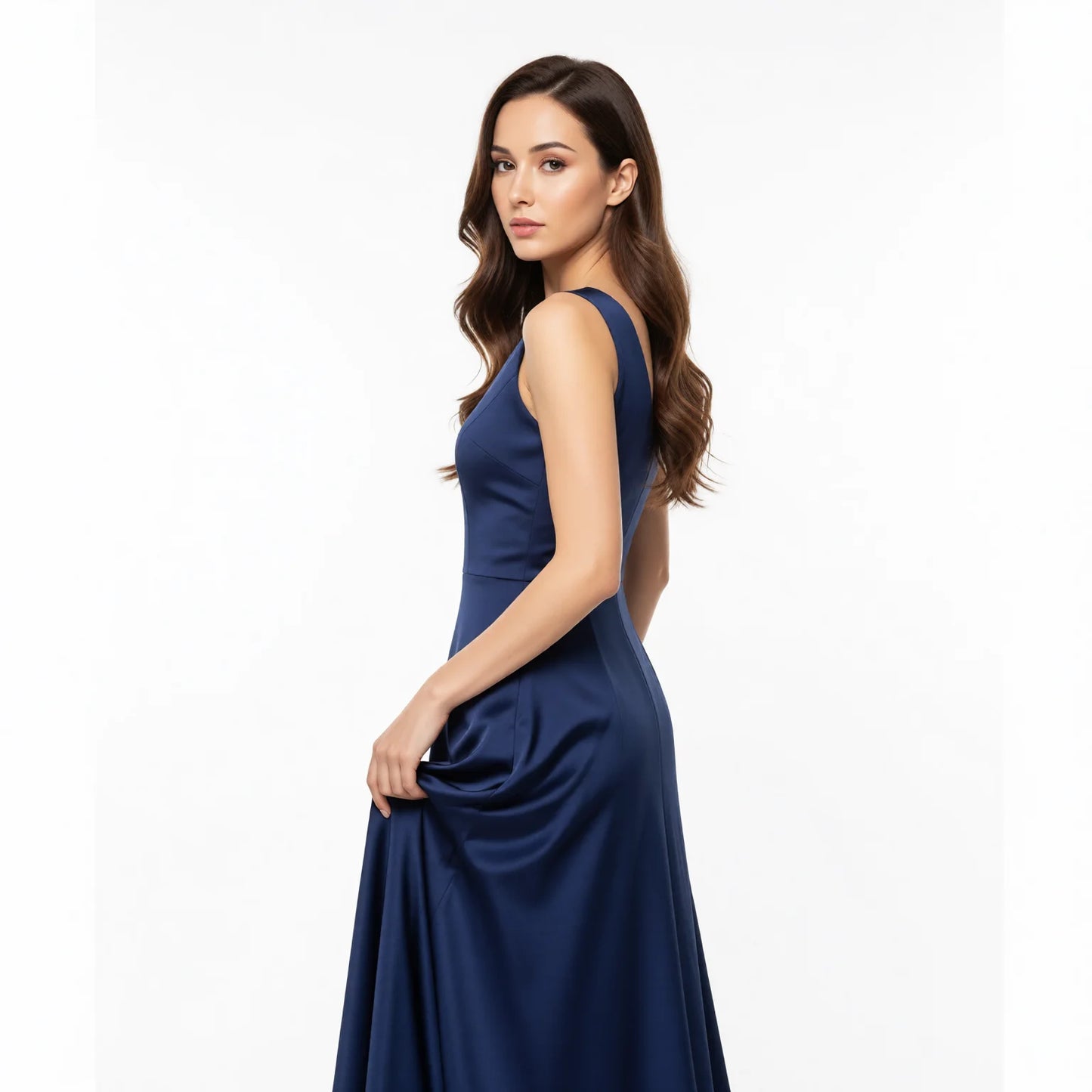Slimming Crop Top Skirt Set - High-Waisted Pleated Mini Skirt & Ruched Crop Top