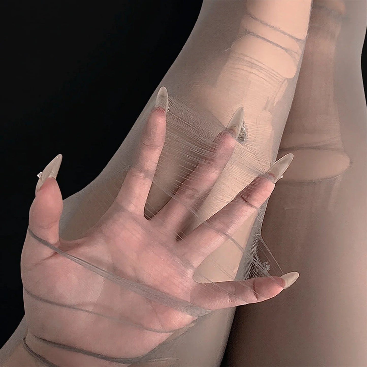 Hand Tear Pantyhose Ultra Thin Sheer Closed Crotch Rip Proof Stockings