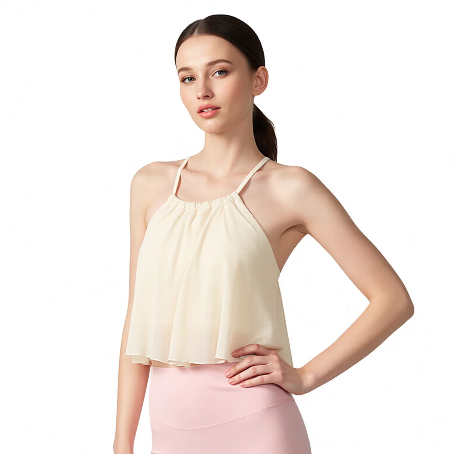 Cloud Mesh Workout Camisole with Built-in Bra