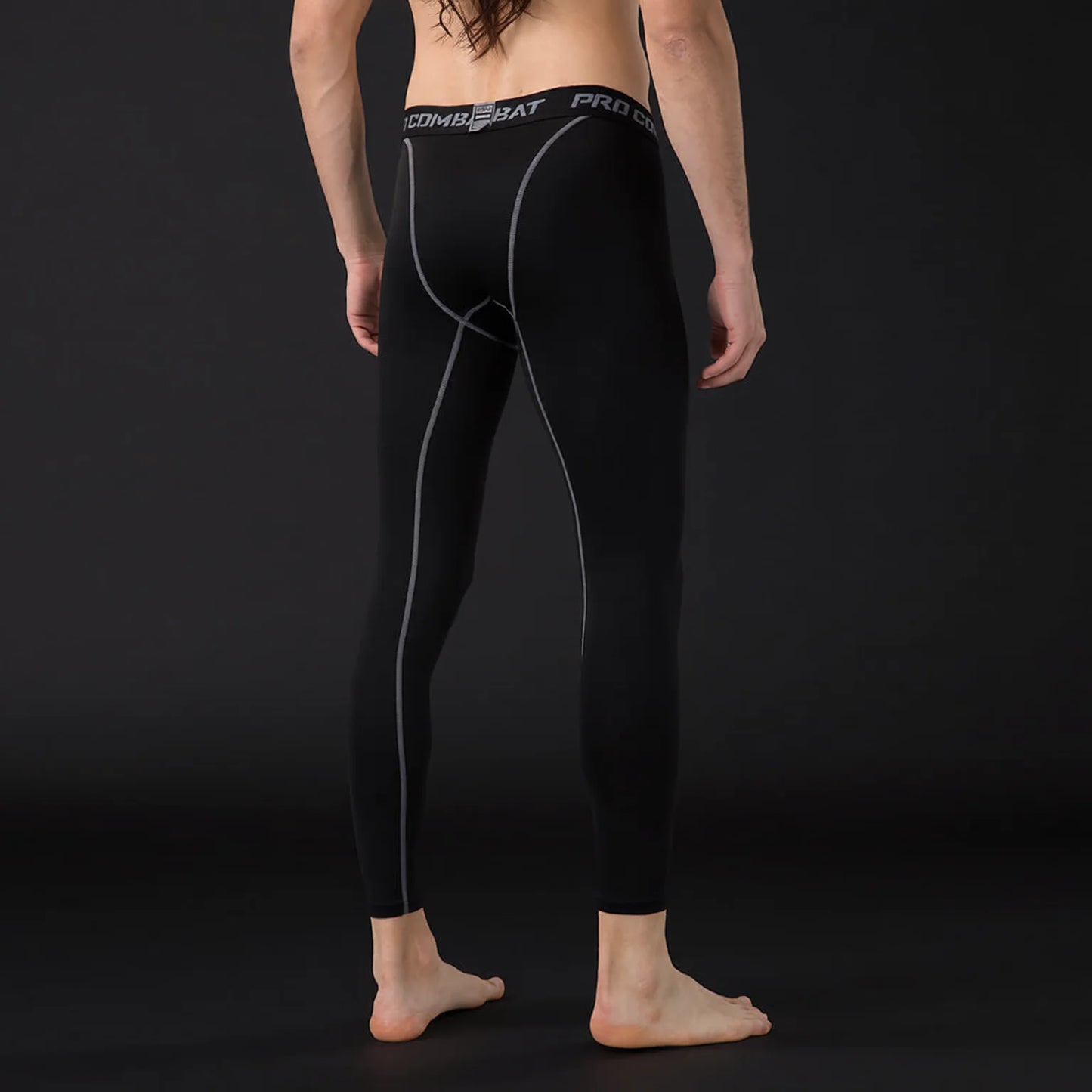 men's compression leggings - fast dry athletic tights for running yoga basketball