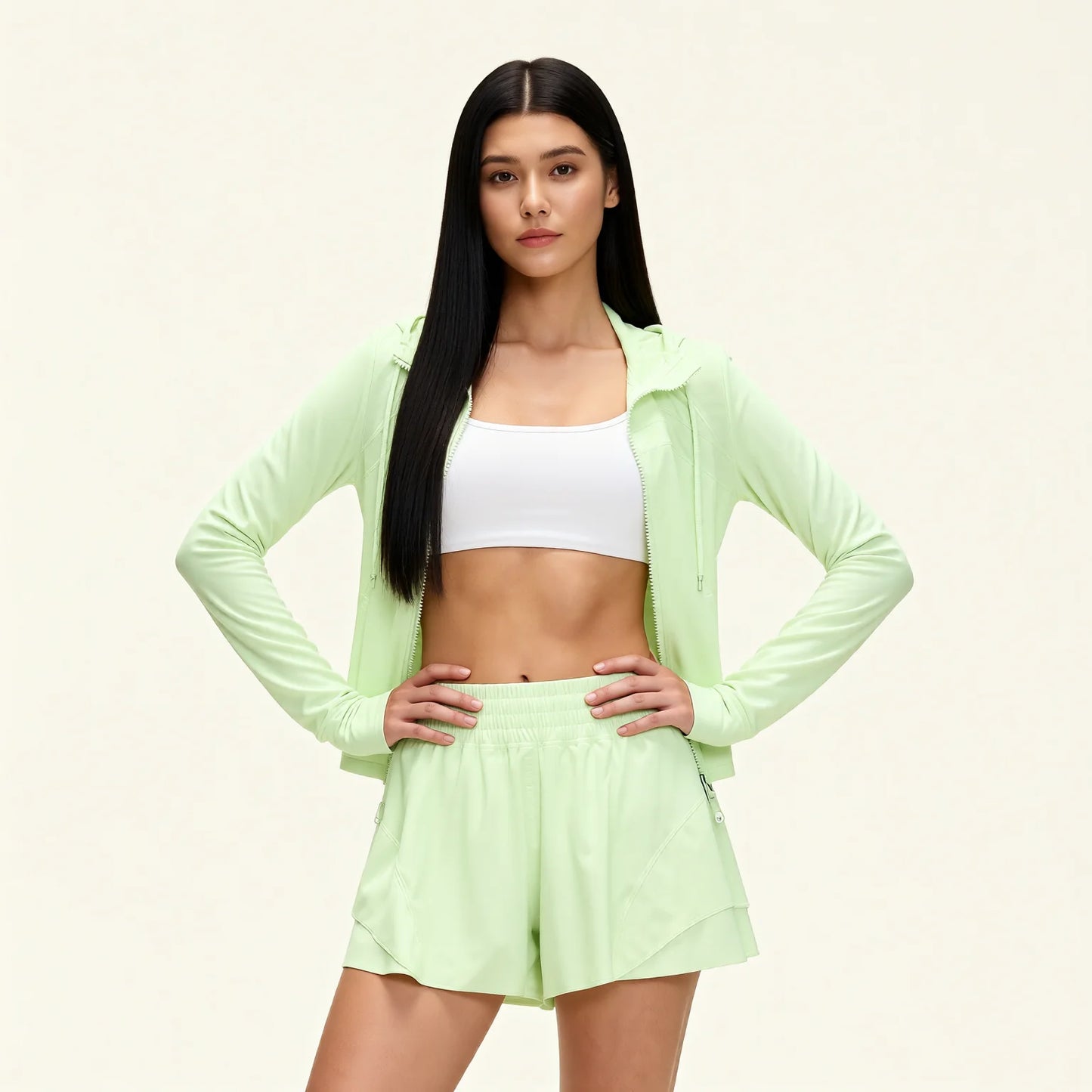 Women’s Lined Sports Shorts with Quick Dry Fabric and Light Coverage