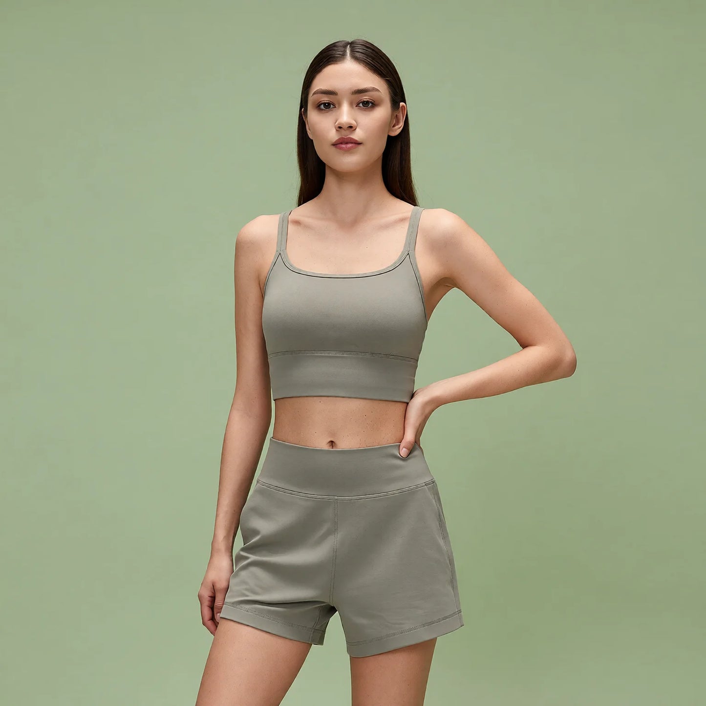 Cross Back Supportive Sports Bra - Strappy Backless Design