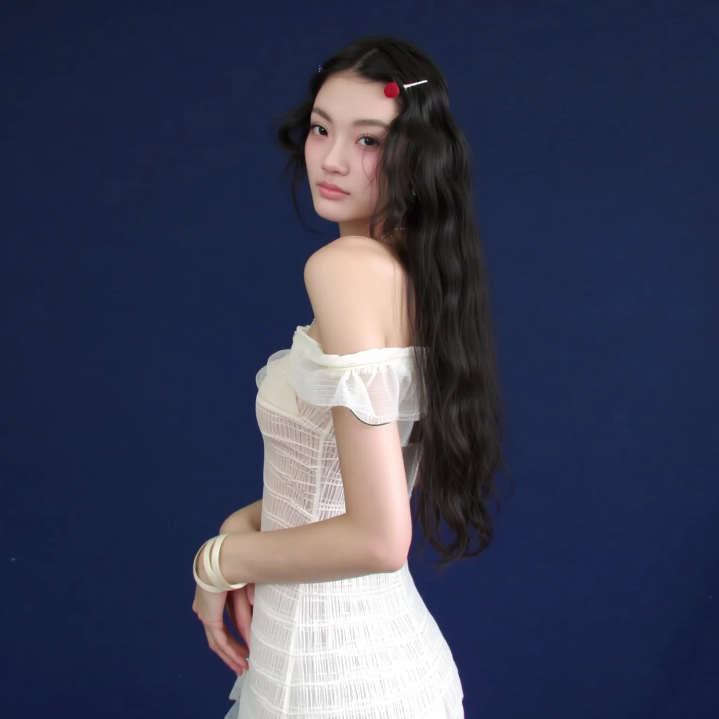 Jasmine White Tea Frill Skirt Bikini Set