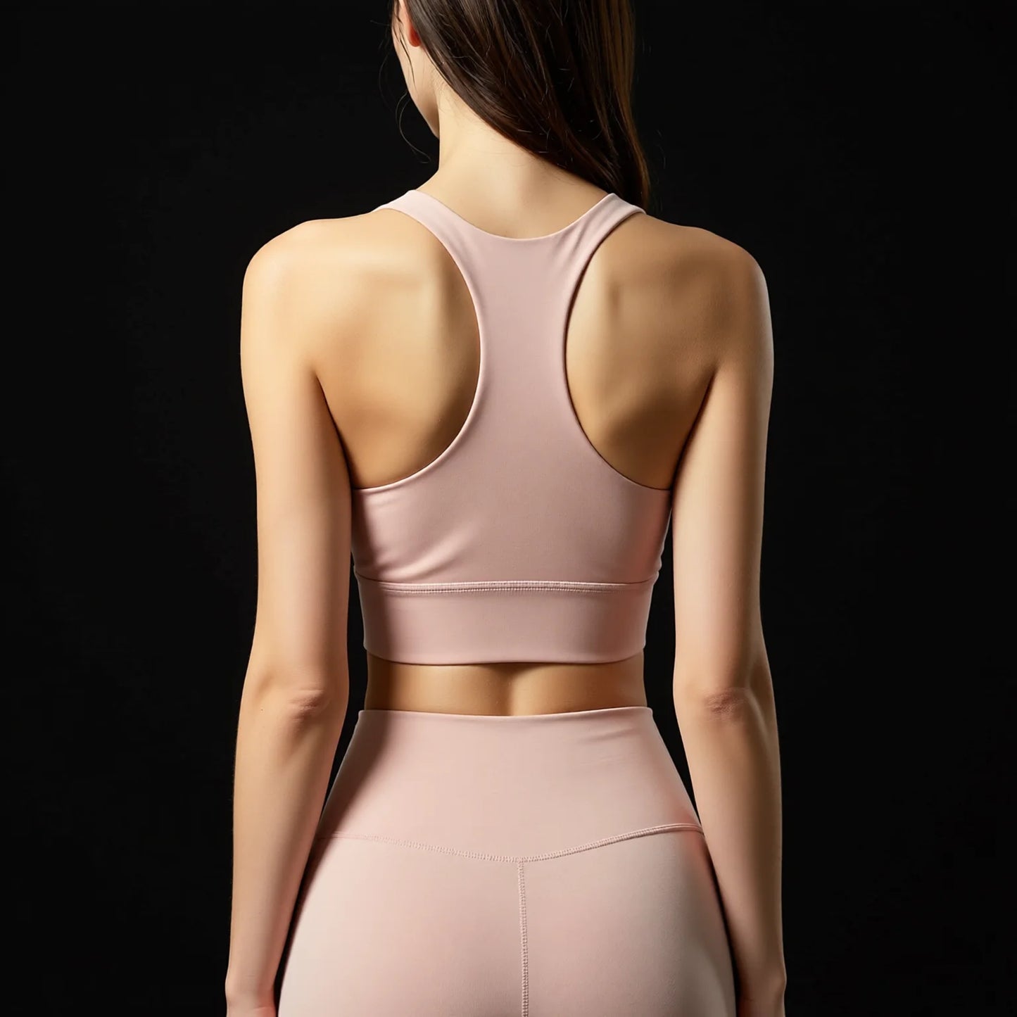 Crossback sports bra high support adjustable straps