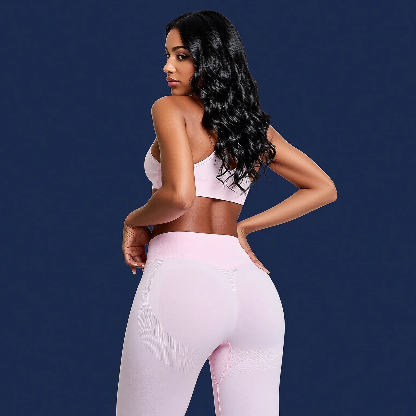 Seamless High-Waisted Peach Butt Yoga Pants