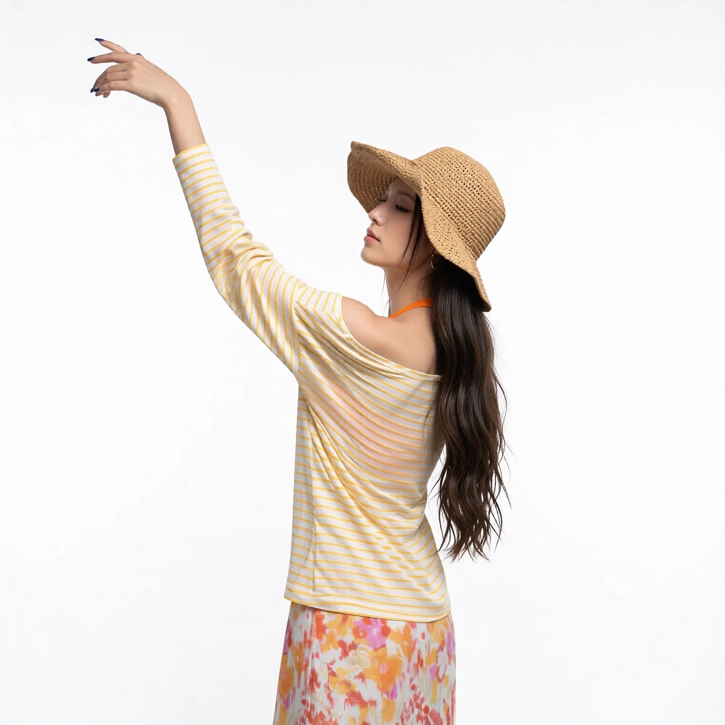 Four Piece Long Sleeve Sun-Protective Swim Co-Ord Set